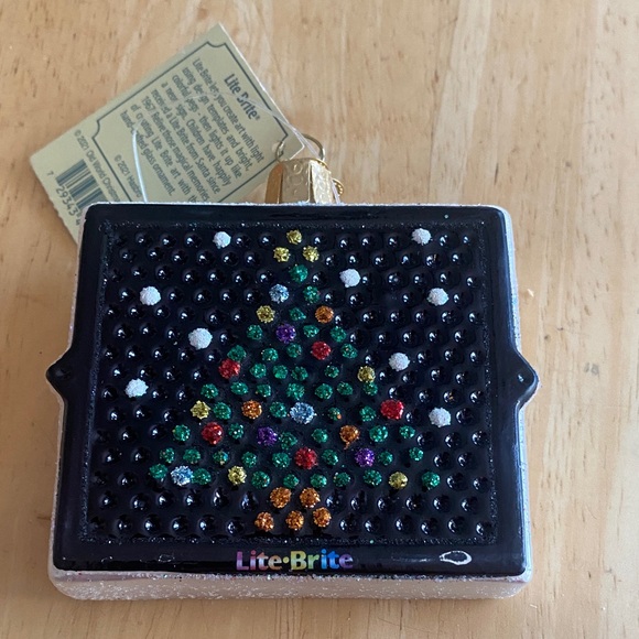 Old World Christmas Other - Lite-Brite Christmas Tree nostalgic glass Ornament NWT Bring back those memories